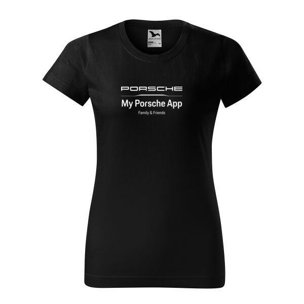 My Porsche App T-Shirt Black Edition Woman Miniaturansicht